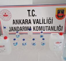 Ankara'da sahte içki üretip satan şüpheli gözaltına alındı
