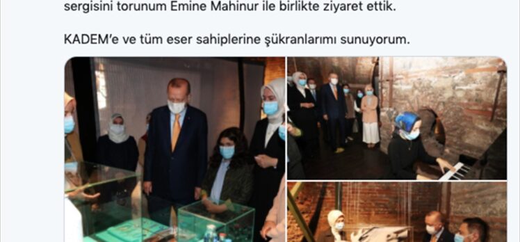 Cumhurbaşkanı Erdoğan'dan “Böyle Daha Güzelsin” sergisi paylaşımı