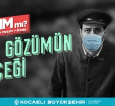Kocaeli'de Yeşilçam sanatçılarının fotoğraflarıyla “maske çağrısı”