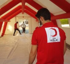 Türk Kızılaydan KKTC'de salgın çadırı desteği