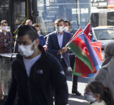 Altındağ Belediyesi, esnafa Türk ve Azerbaycan bayrakları dağıttı