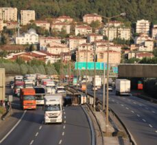 Anadolu Otoyolu'ndaki kaza trafiği aksattı