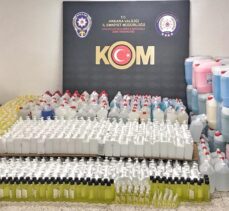 Ankara'da kaçak dezenfektan ve temizlik ürünleri satan kişi yakalandı