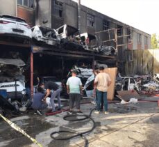 GÜNCELLEME – Başakşehir'de oto sanayi sitesinde yangın