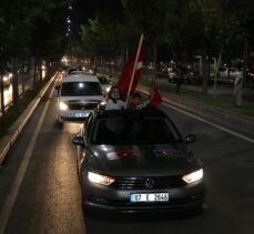 Batman’da Azerbaycan'a destek için araç konvoyu oluşturuldu