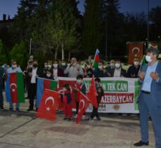 Bilecik'te Azerbaycan'a destek konvoyu oluşturuldu