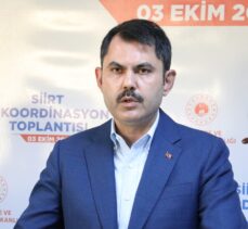 Çevre ve Şehircilik Bakanı Murat Kurum, Siirt'te İl Değerlendirme Toplantısı'ndan sonra konuştu: