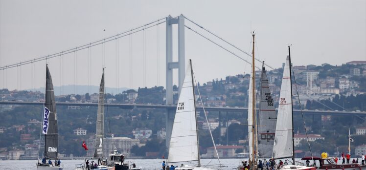 Cumhurbaşkanlığı Uluslararası Yat Yarışı İstanbul Boğazı'nda başladı