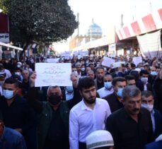 Irak'ın Halepçe kentinde, Fransa Cumhurbaşkanı Macron'un İslam karşıtı açıklamaları protesto edildi