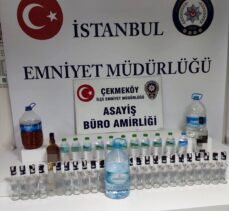 İstanbul'da sahte içki operasyonunda 2 kişi yakalandı