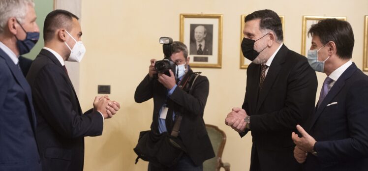 İtalya Başbakanı Conte ile Libya Başbakanı Serrac Roma'da görüştü