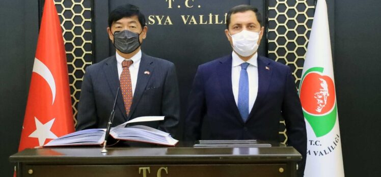 Japonya'nın Ankara Büyükelçisi Miyajima, Amasya Valisi Masatlı'yı ziyaret etti