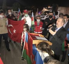 Karabük'te Azerbaycan'a destek konvoyu