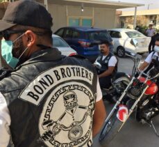 Kerkük'te motosiklet tutkunlarından kanser hastası çocuklara moral ziyareti