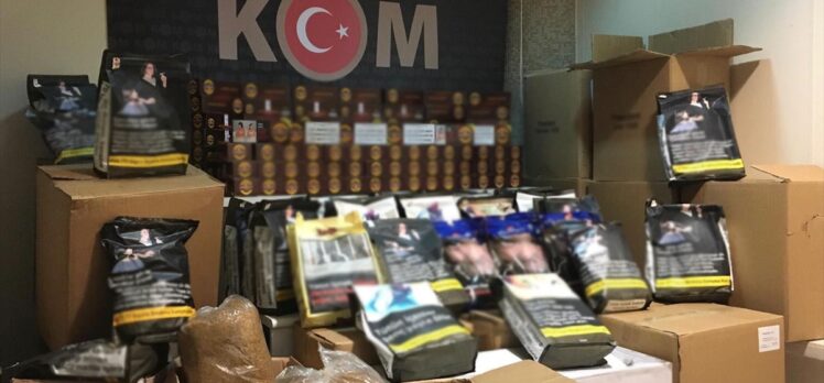 Kırıkkale'de 198 kilogram kaçak tütün ve 20 bin makaron ele geçirildi