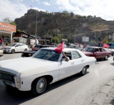 Klasik araç tutkunları Cumhuriyet Bayramı'nı başkent turuyla kutladı