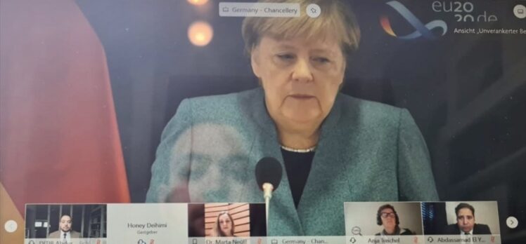 Merkel, sivil toplum temsilcileriyle internet üzerinden Kovid-19 ile mücadeleyi görüştü