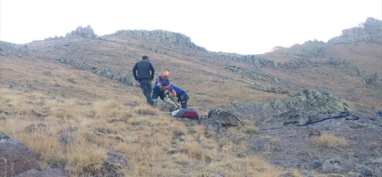 Niğde'de kayalıklarda 5 gün mahsur kalan keçiler AFAD ekiplerince kurtarıldı