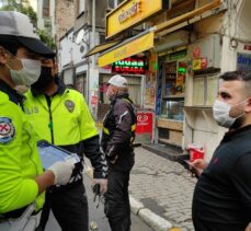 Taksim'de karantina ihlali yapan otobüs şoförü sağlık ekiplerine teslim edildi