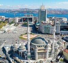 Taksim'e yapılan camide sona yaklaşıldı