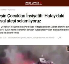 Terör örgütü YPG/PKK, Hatay'daki orman yangınını propaganda çalışmasına dönüştürdü