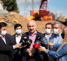 Ulaştırma ve Altyapı Bakanı Karaismailoğlu, Çamlıca Tepesi'nde incelemelerde bulundu