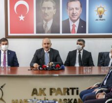 Ulaştırma ve Altyapı Bakanı Karaismailoğlu, Mardin AK Parti İl Başkanlığında konuştu: