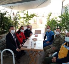 Afrin'de  görev yapan sağlık çalışanlarına moral ziyareti