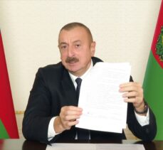 Azerbaycan Cumhurbaşkanı Aliyev: “Bu anlaşma bizim şanlı zaferimizdir”