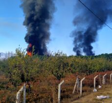 Balıkesir'de turşu fabrikasında yangın çıktı
