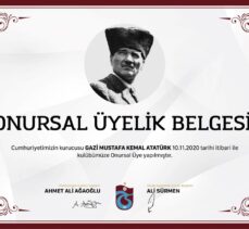 Büyük Önder Atatürk, Trabzonspor'a “onursal üye” yapıldı