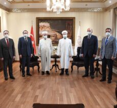 Diyanet İşleri Başkanı Erbaş, Bulgaristan Başmüftüsü Aliş'i kabul etti