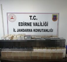 Edirne'de 690 kutu kaçak parfüm ele geçirildi