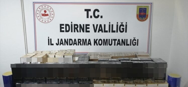 Edirne'de 690 kutu kaçak parfüm ele geçirildi