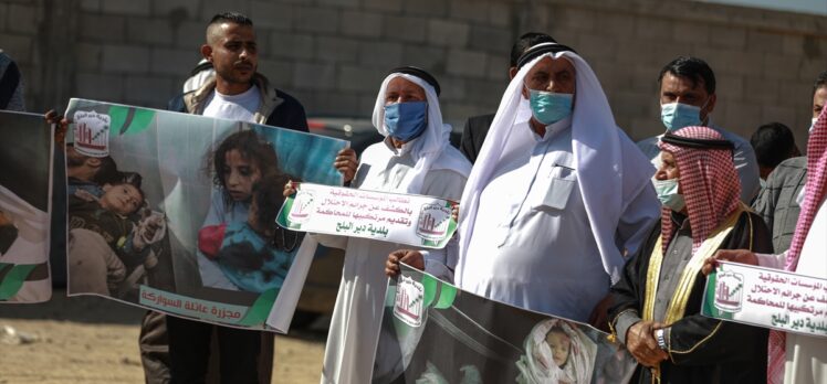 İsrail'in Gazze'de 9 üyesini katlettiği Sevarika ailesi saldırının yıl dönümünde anıldı