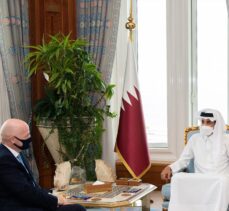 Katar Emiri, FIFA Başkanı'yla ülkesinin ev sahipliğinde yapılacak 2022 Dünya Kupası'nı görüştü