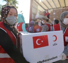 Türk Kızılay deprem bölgesinde yaraları sarmaya devam ediyor