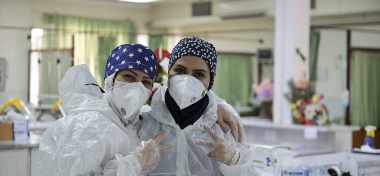 AA ekibi Tahran'da koronavirüs hastanesini görüntüledi