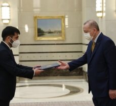Afganistan Büyükelçisi Ramin, Cumhurbaşkanı Erdoğan'a güven mektubu sundu
