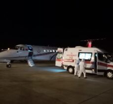 Ambulans uçak 61 yaşındaki hasta için havalandı