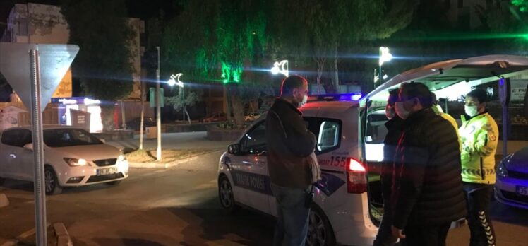Aydın'da polisin “dur” ihtarına uymayan şüphelinin aracı kovalamaca sonucu yakalandı