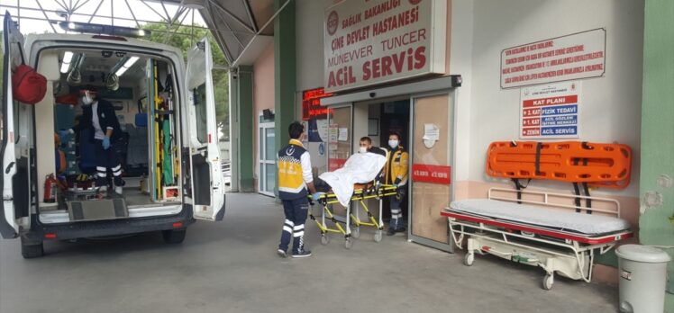 Aydın'da sırtına saçma isabet eden seyir halindeki motosikletli ağır yaralandı