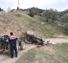 Aydın'da traktörün takla atması sonucu 1 kişi öldü, 2 kişi yaralandı