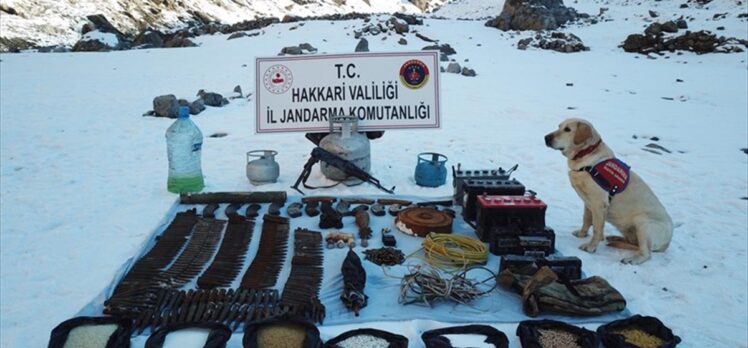 Hakkari'de PKK'lı teröristlere yönelik operasyonda silah ve mühimmat ele geçirildi