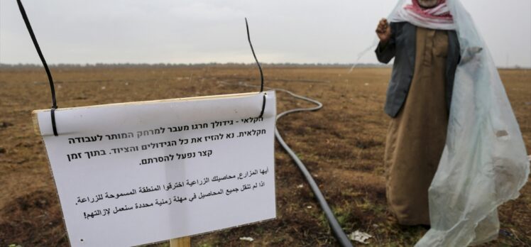 İsrail ordusu, Gazze sınırındaki bazı çiftçilerin mahsullerini sökmekle tehdit etti