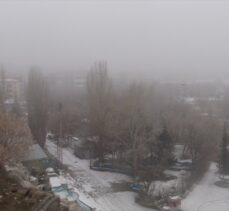 Kars'ta sis hava ulaşımını aksattı