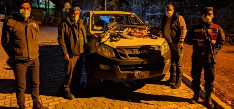 Mersin'de yaban keçisi avlayan 4 kişiye 40 bin lira ceza