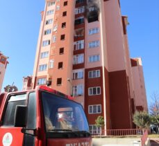 Nevşehir'de binada çıkan yangın hasara neden oldu