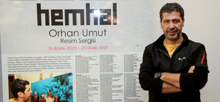 Orhan Umut'un “Hemhal” sergisi Zeytinburnu Kültür ve Sanat Merkezi'nde açıldı