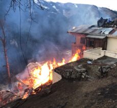 GÜNCELLEME 3 – Rize'de Gölyayla köyünde çıkan yangın kontrol altına alındı